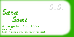 sara somi business card